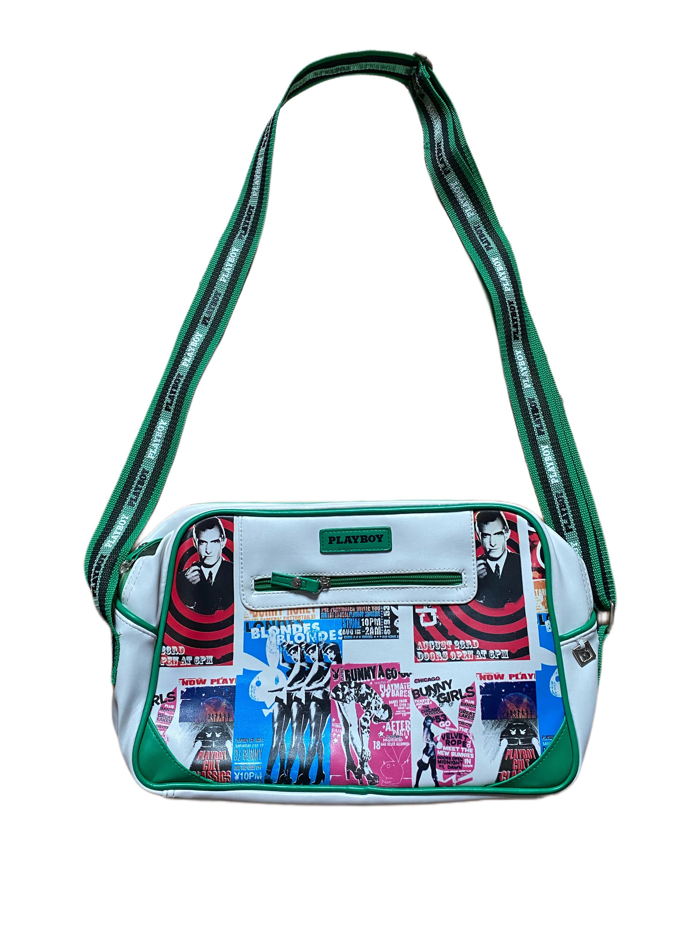Iconic Vintage Y2K Playboy Messenger Shoulder Bag Graphic Print Rare Etsy UK