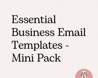 Essential Business Email Templates – Mini Pack – 5 Editable Client Emails for Freelancers & Businesses