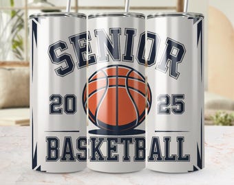 Senior Basketball 2025 PNG, Sublimation Design for Graduation Shirt, Sports Team Graphic, Digital Download for Printing