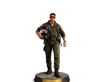 3D Fighter Pilot Figurine STL 3MF + RAR – High-Detail Military Aviator Model – Digital File for 3D Printing in FDM Resin