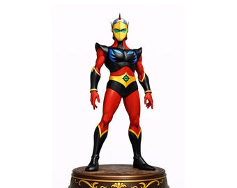 Digital file Anime Hero STL / 3MF – Science Fiction Manga Figurine – 3D Printable Model – Anime Hero Statue – STL 3D Printable