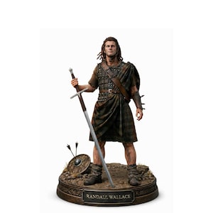 Randall Wallace STL 3D Model – Incroyable Transformation Avant Après – Fichier Numérique STL 3MF – Impression 3D Figurine Guerrier
