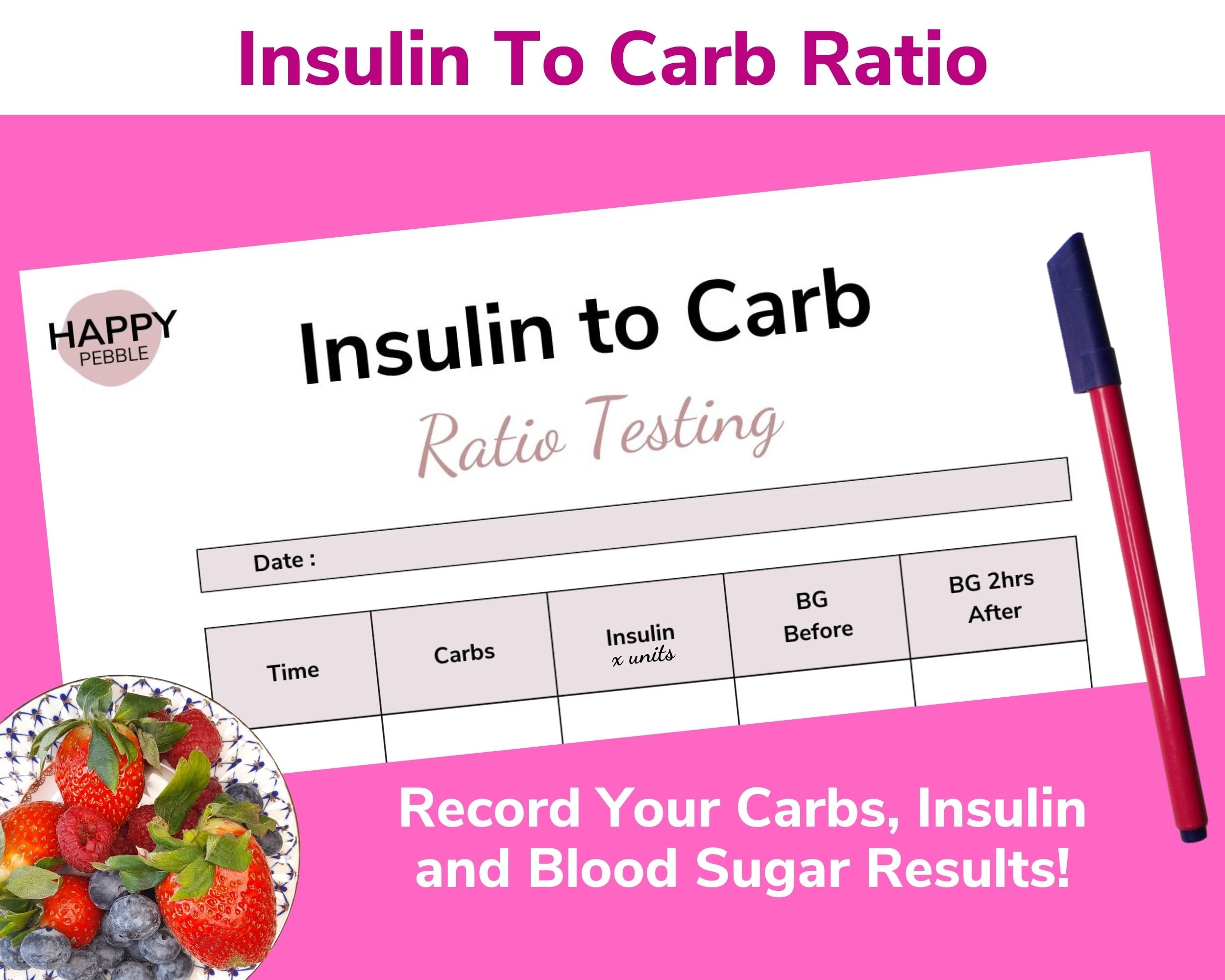 Insulin to Carb Ratio Worksheet Figure Out Your Insulin to Carbohydrate ...