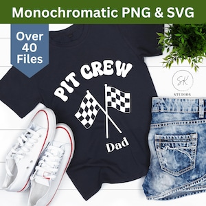 Pit Crew Family SVG Bundle, Racing Birthday Party (Digital Download)