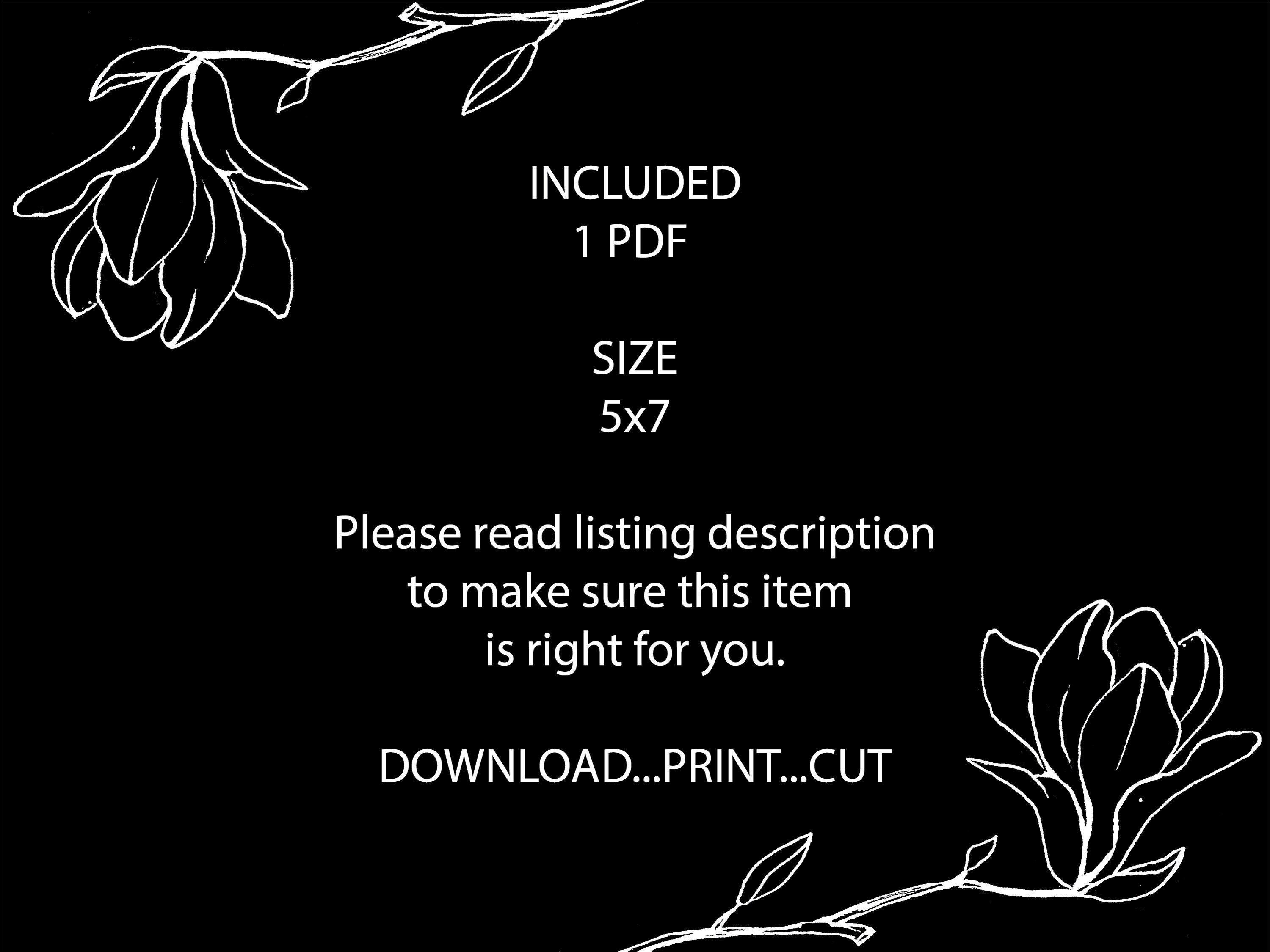 6 Bible Verse Printable Scripture Note Cards Watercolor Designs, 5x7 ...