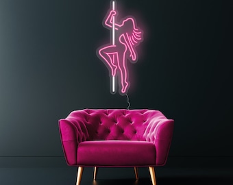 Pole Dancer Neon Sign