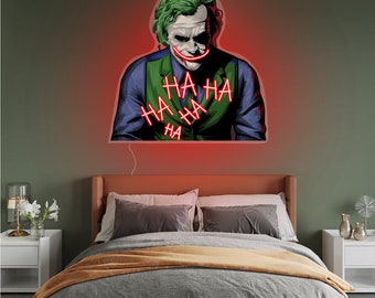 The Joker Neon Sign - Iconic Symbol of Mischief and Intrigue