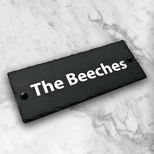 Slate house numbers Personalised Slate Grey House Sign  Address plaque  Rustic Slate House Gate Sign Plaque Door Number Plate Grey Cottage