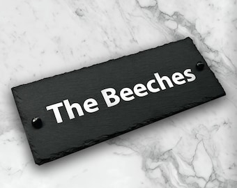 Slate house numbers Personalised Slate Grey House Sign  Address plaque  Rustic Slate House Gate Sign Plaque Door Number Plate Grey Cottage