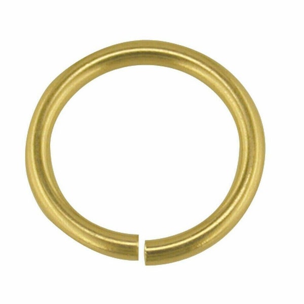 9ct Yellow Gold 7mm Jump Ring - Open 7mm Jump Ring - O Ring Jewellery Fastener - Jewellery Making Supply