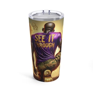Tumbler 20oz, Stainless Steel, &quot;SEE IT THROUGH&quot; Gift for Omegas
