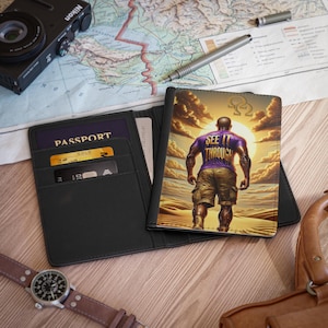 Passport Cover, &quot;SEE IT THROUGH&quot; Gift for Omegas