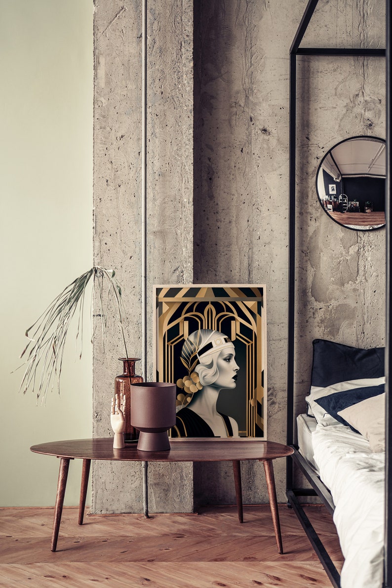 Art Deco Print Home Decor Art Prints Poster Set Etsy