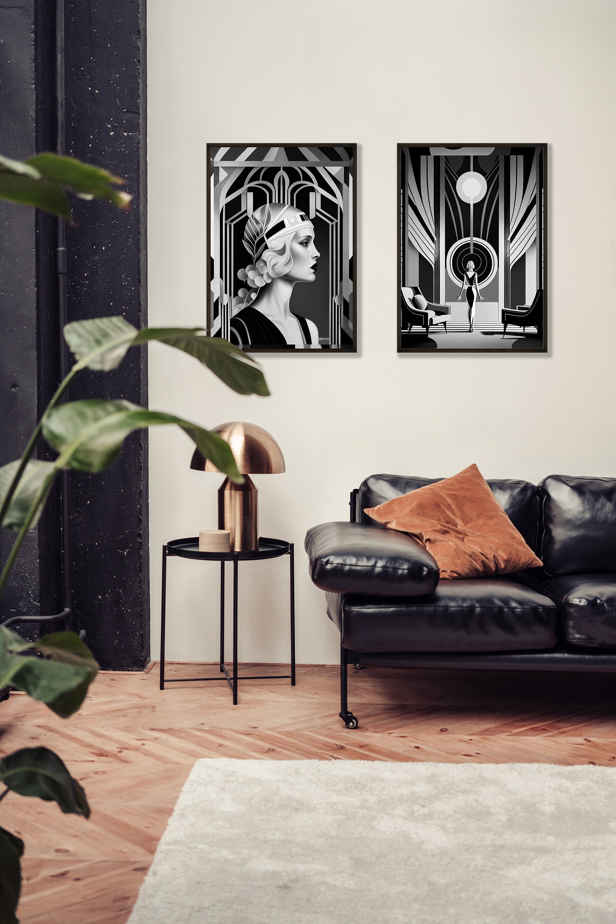 Art Deco Print Home Decor Art Prints Black And White Prints Printable