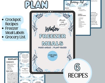 Crockpot Diepvriesmaaltijden, Voorbereidende Dinerplannen, Diepvriesmaaltijden, Boodschappenlijstjes, Gezellige Winterrecepten, Plantaardige Recepten, Gemakkelijke Dinermaaltijden