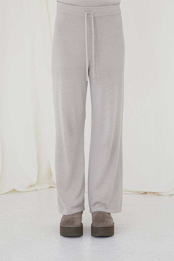 Doffy Cowlneck Knit Light Grey Melange main image 0