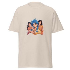 Tshirt Krishna Gopis Anime