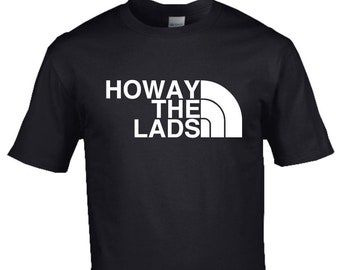 Howay the Lads Newcastle fan Premium cotton T-shirt