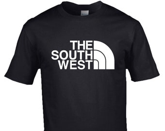 South West Regional pride North Face inspired Premium cotton T-shirt