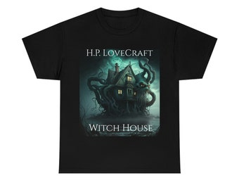 H.P. LoveCraft Witch House Custom Designed T-Shirt