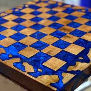 Epoxy resin chess board