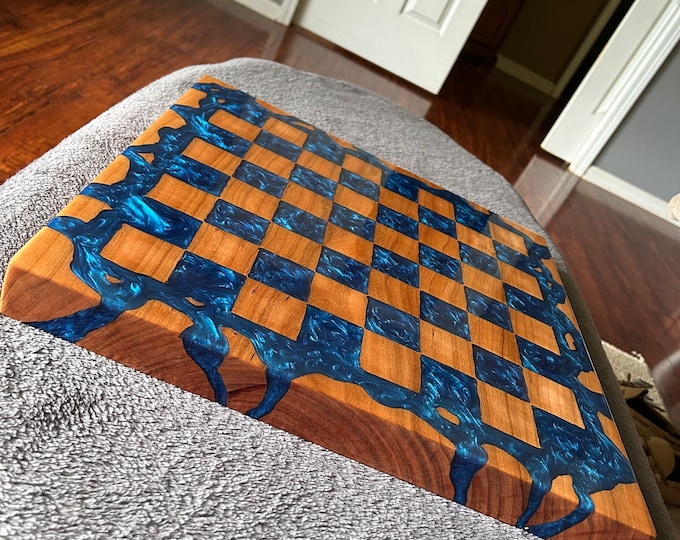 Epoxy Resin Chess Board Etsy