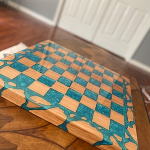 Epoxy chess board