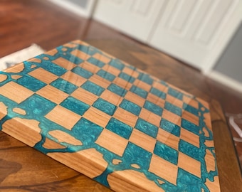 Epoxy chess board