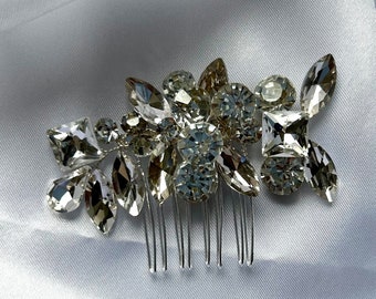 Luxury Small Crystal, Wedding Haircomb, Bridal Hair Comb, Diamonte Hair Clip, Hair Wedding Accessories, Bling Silver Accessories,