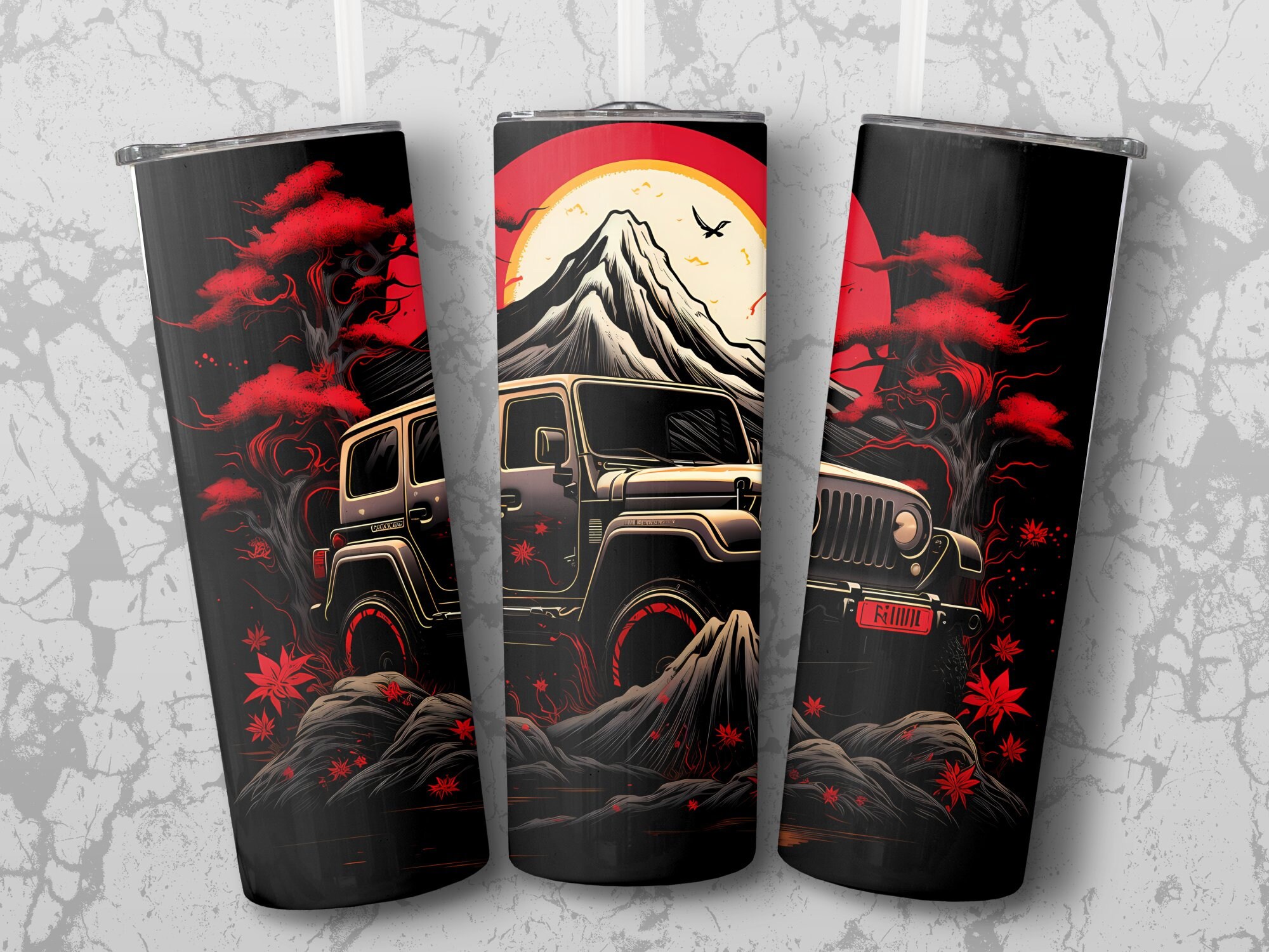 Jeep Wrangler Tumbler Wrap 20oz Skinny off Road Tumbler Sxs Etsy