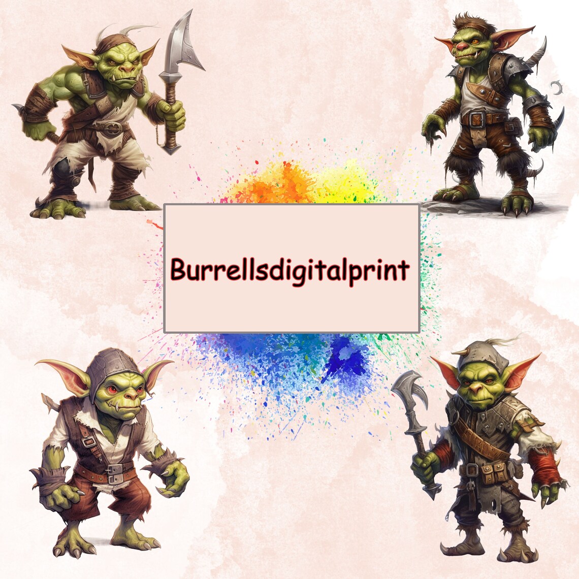 Goblin Clipart, Wow Clipart, Fantasy Goblin Clipart, Fantasy Clipart, Commercial Use ...