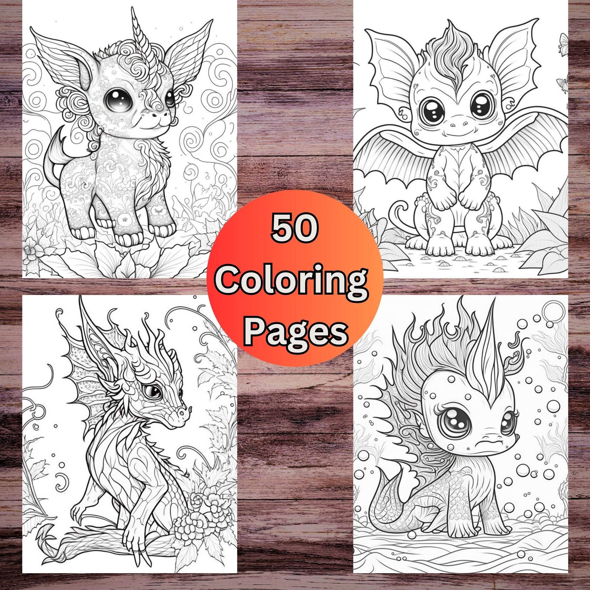 ArtCreativity Monster Coloring Books for Kids, Set of 12, 5 x 7