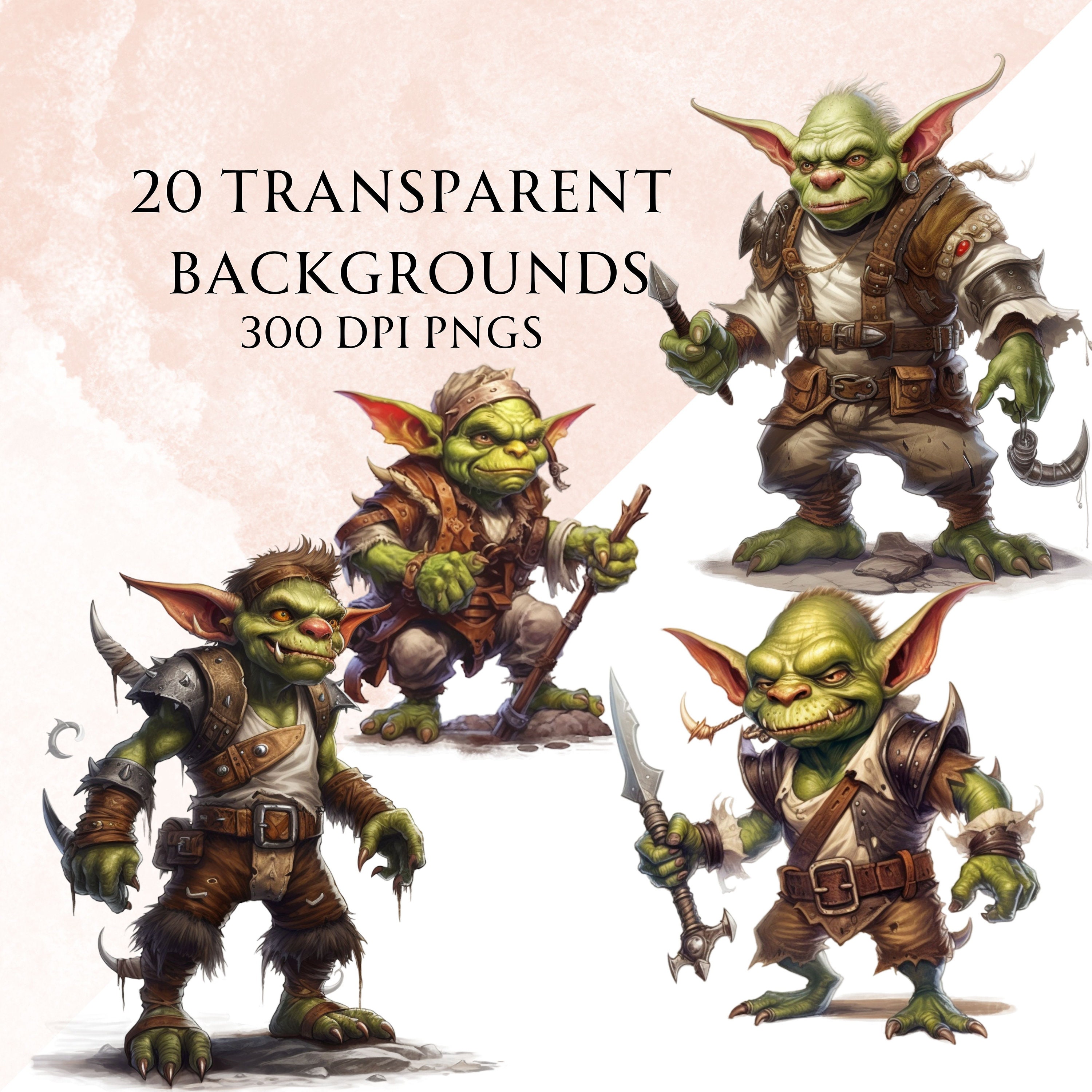 Goblin Clipart, Wow Clipart, Fantasy Goblin Clipart, Fantasy Clipart, Commercial Use ...