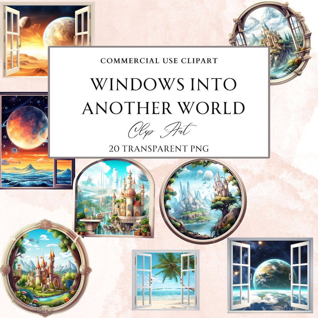 Fantasy Fenster Clipart Bundle Eine Andere Welt PNGs Kommerzielle fantasy-fenster-clipart-bundle-eine-andere-welt-pngs-kommerzielle