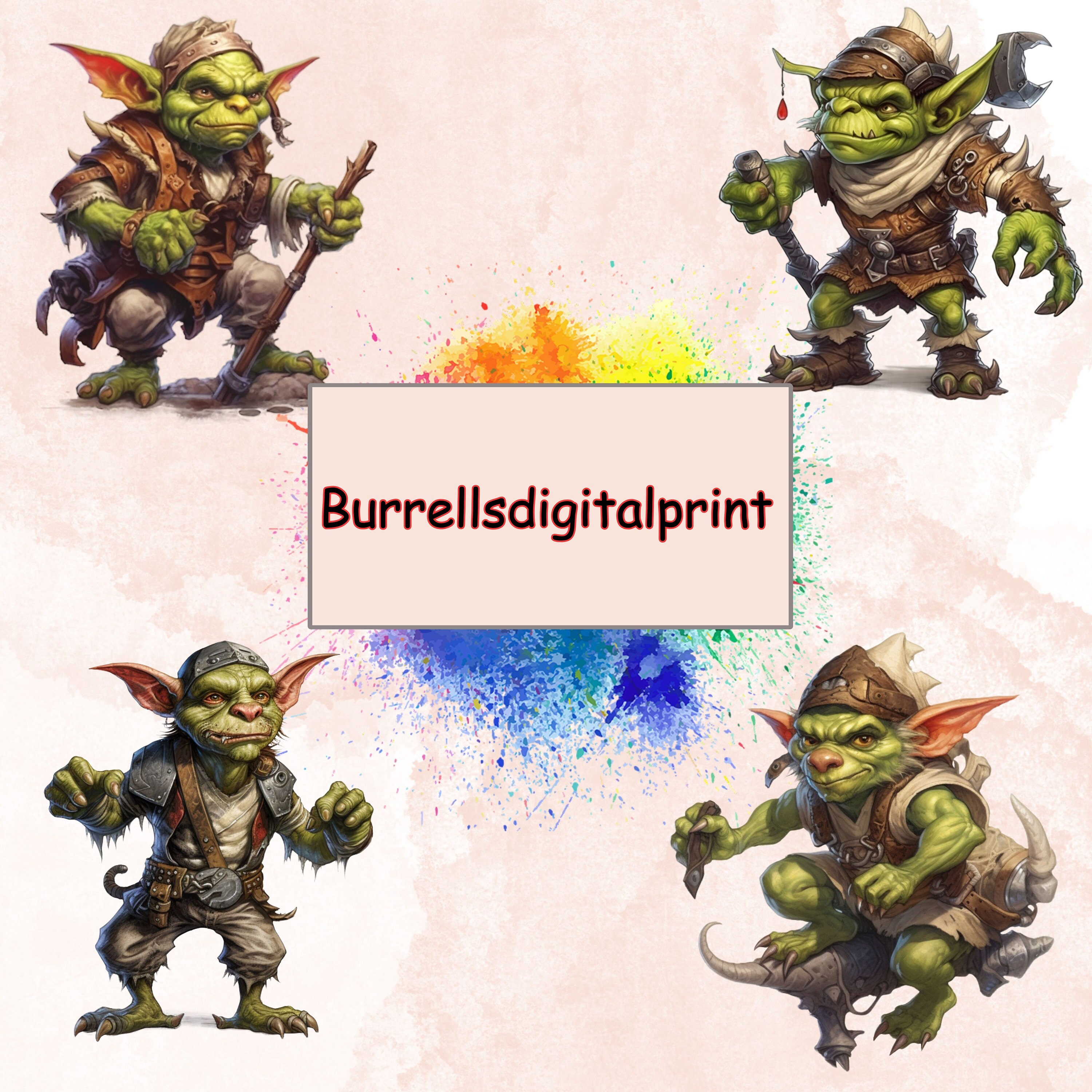 Goblin Clipart, Wow Clipart, Fantasy Goblin Clipart, Fantasy Clipart, Commercial Use ...