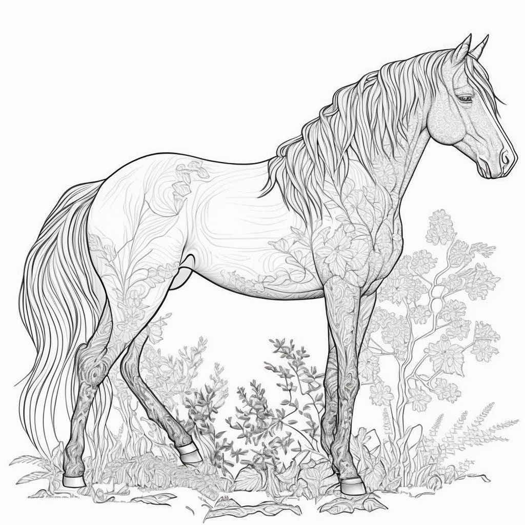 250 Animal Coloring Pages Animal Coloring Book Relaxing Etsy