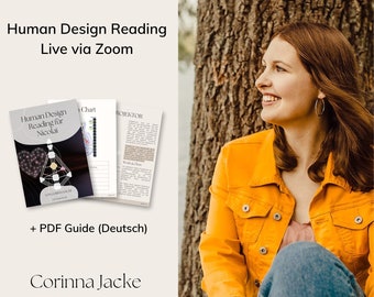 Human Design Reading Live via Zoom + PDF Guide (German)