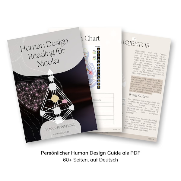 Persönliches Human Design Reading als PDF Guide (Deutsch)