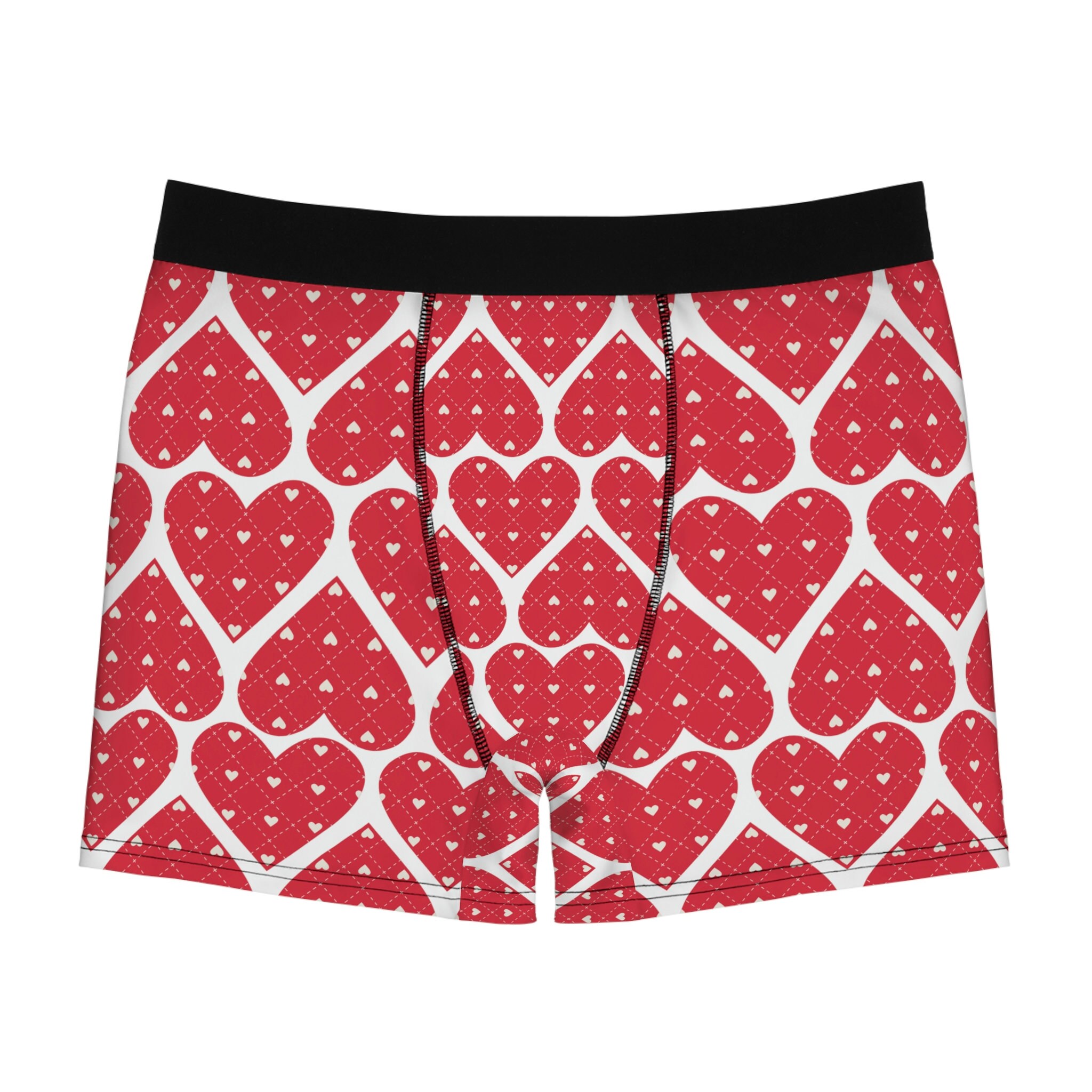 Heart Boxers Valentines Day Briefs Valentines Boxers - Etsy