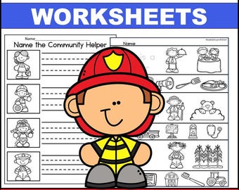 Community Helpers Worksheets and Activities Kindergarten and First Grade Social Studies