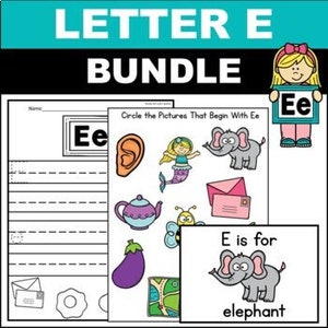 Letter E Worksheets and Activities