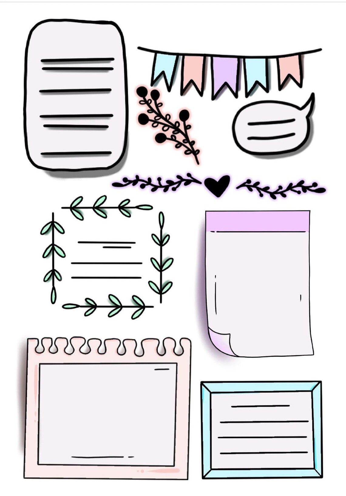 Planner Template for Digital Download Etsy