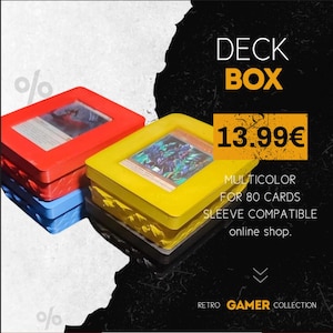Coffre de deck compatible MTG / Yu-Gi-Oh / Pokemon  — Deck Box + 3 présentoir pour jeux de cartes à collectionner