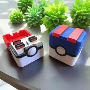 Boîte de rangement Pokeball  pour cartouches Switch