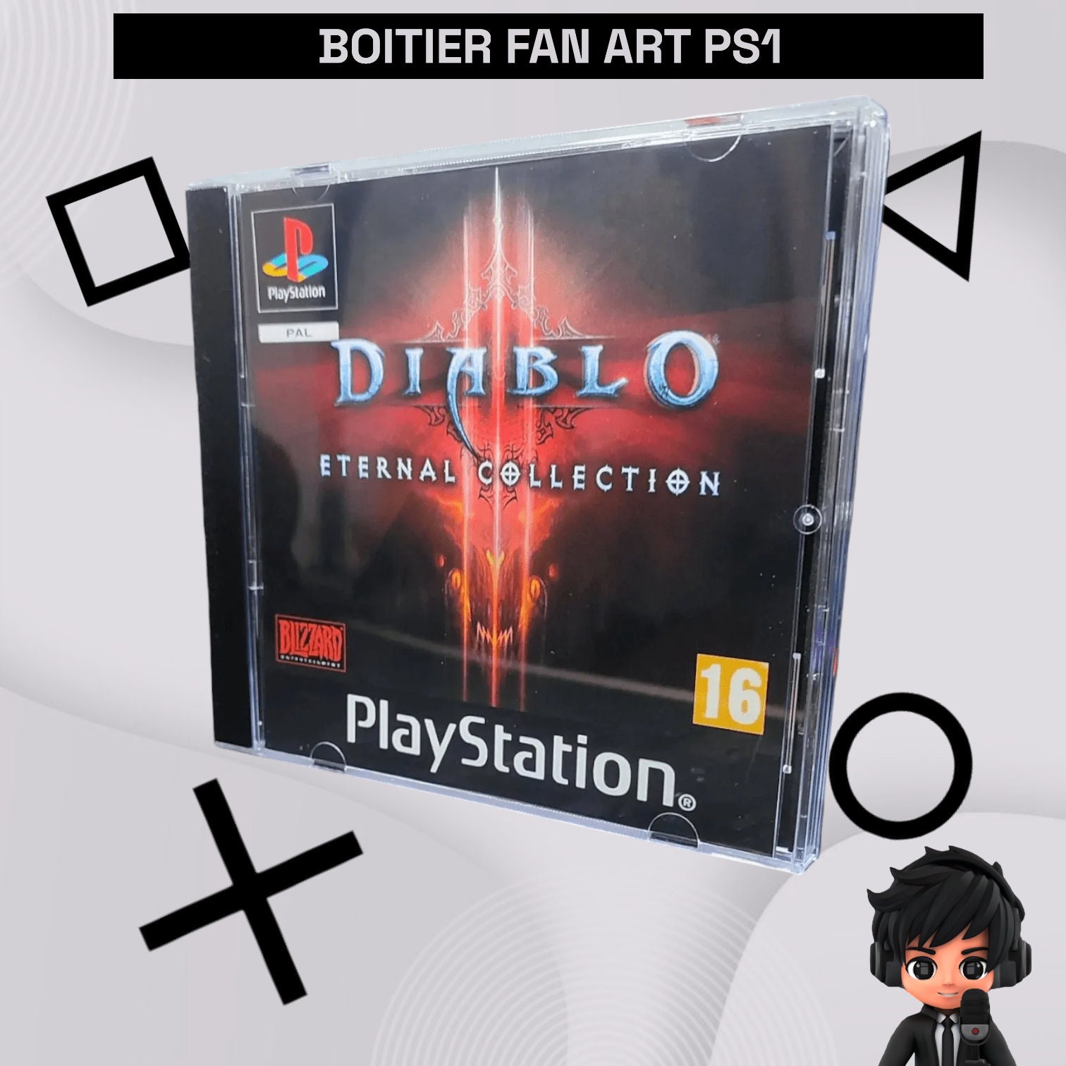 Diablo Ps1 Case - Etsy Diablo Ps1 Case - Etsy