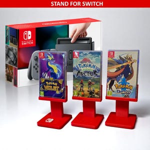 Switch game case display stand