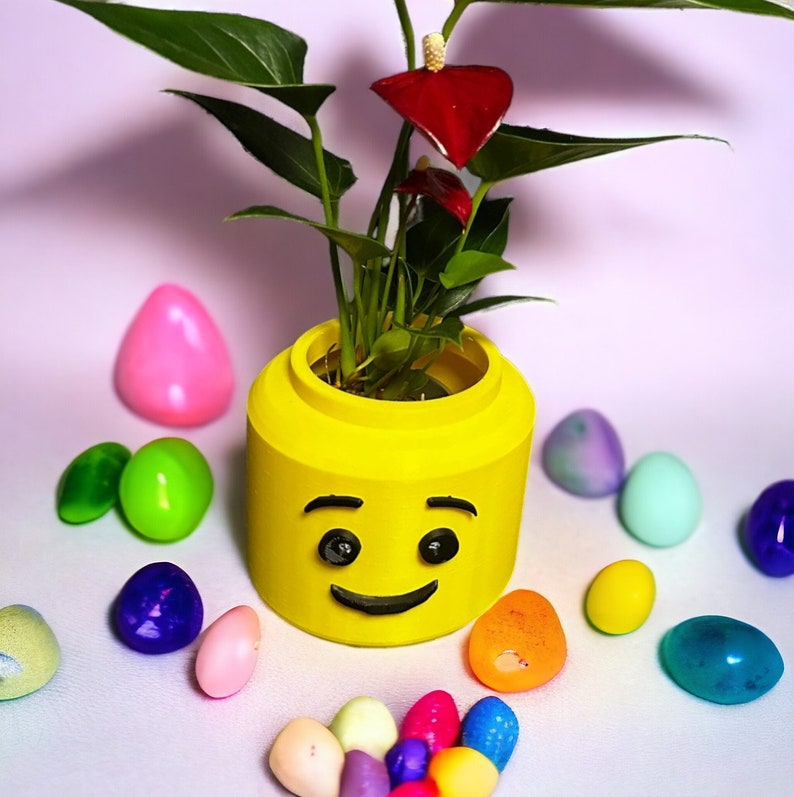 Pot De Fleur Lego Décoration Cadeaux Idéal Impression 3D image 2
