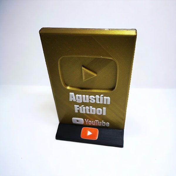 Plaque YouTube personnalisée - Button carrée - Cadeaux YouTube -