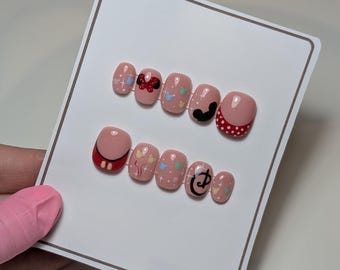 Mickey | Inspired Custom Press On Nails | Disney nails | Minnie mouse