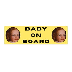 Zabawna naklejka na zderzak „Baby On Board” | Baby Renesmee | Zabawna naklejka winylowa | Zabawny prezent | Naklejka na zderzak dla miłośników memów